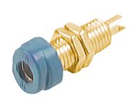 930175702 Hirschmann Test & Measurement Blue Female Banana Socket, 4 mm Connector, M6 Thread, Solder Termination, 16A, 30 V ac,