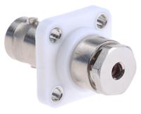 r141277000 Radiall, Jack Flange Mount BNC Connector, 50Ω, Clamp Termination, Straight Body