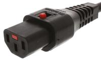 il13-eu1-h05-3100-200 Schaffner IEC C13 Socket to CEE 7/7 Plug Power Cord, 2m