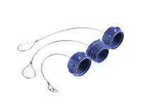 px0991 Bulgin Buccaneer 900 Male Circular Connector Dust Cap, Shell Size 3, 8 IP68 Rated, with Black Finish