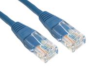 240-6301 RS PRO, 1m Cat6, Blue RJ45 to Male RJ45 Male, U/UTP Unshielded, Terminated PVC Sheath