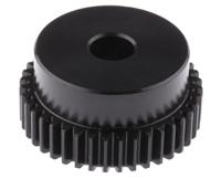 521-6339 RS PRO Steel 40 Teeth Spur Gear, 1 Module, 10mm Bore Diam, 40mm Pitch Diam, 35mm Hub Diam