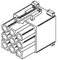 19-09-1099 Molex, STANDARD .093" Female Connector Housing, 6.7mm Pitch, 9 Way, 3 Row