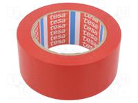 60760-00096-16 Tesa  Red PVC 33m Floor Marking Tape, 0.15mm Thickness