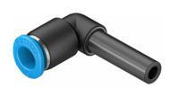 qsml-6h Festo QSL Series Elbow Tube-toTube Adaptor, Push In 6 mm to Push In 6 mm, Tube-to-Tube Connection Style, 153348