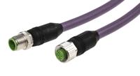 7000-44001-8401000 Murrelektronik Limited Male 4 way M12 to Female 2 way M12 Sensor Actuator Cable, 10 m