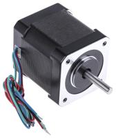 535-0489 RS PRO Hybrid, Permanent Magnet Stepper Motor, 0.44Nm Torque, 2.8 V, 1.8°, 42.3 x 42.3mm Frame, 5mm Shaft