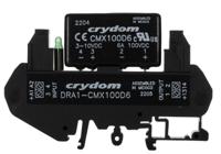 dra1-cmx100d6 Sensata Crydom DRA Series Solid State Interface Relay, 10 V dc Control, 6 A Load, DIN Rail Mount