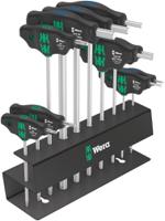 05004174001 Wera 10 piece T Shape Imperial Hex Key Set, 1 x 2.5x100 mm, 1 x 3x100 mm, 1 x 4x150 mm, 1 x 5x150 mm, 1 x 6x200 mm, 1 x