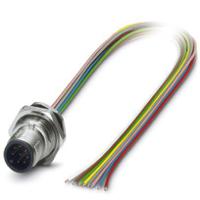 1542716 Phoenix Contact Straight Male M12 to Male M12 Sensor Actuator Cable, 500mm