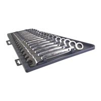 4932464994 Milwaukee MAX BITE Series 15-Piece Ratchet Spanner Set, 8 mm, 9 mm, 10 mm, 11 mm, 12 mm, 13 mm, 14 mm, 15 mm, 16 mm, 17