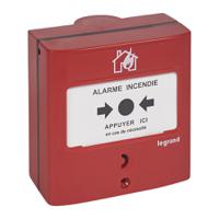 1-380-12 Legrand Red Fire Alarm Call Point, Manual Trigger Operated, Resettable