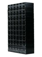 280-6423 RS PRO 60 Drawer Storage Unit, Polystyrene, 560mm x 338mm x 133mm, Black, Transparent