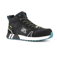 6352-7 S.24 DROP Men's Black Fibreglass Toe Capped Safety Shoes, UK 7, EU 40