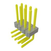tsw-104-25-g-d-ra Samtec TSW Series Right Angle Through Hole PCB Header, 8 Contact(s), 2.54 mm Pitch, 2 Row, Unshrouded