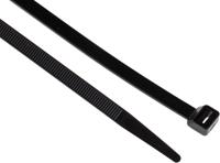 233-493 RS PRO Cable Tie, 380mm x 7.6 mm, Black Nylon, Pk-100