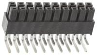 ips1-110-01-l-d-ra Samtec IPS1 Series Right Angle Surface Mount PCB Socket, 20-Contact, 2-Row, 2.54mm Pitch, Through Hole Termination