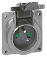 0-539-03 Legrand, HYPRA IP44 Panel Mount 2P + E Industrial Power Socket, Rated At 16A, 230 V