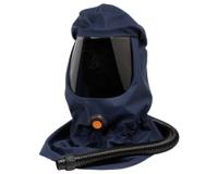 h06-0412 Sundstrom H06-0412 Blue CA, Polyester, PVC Protective Hood, Resistant to Chemical