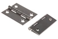 52-1-3592 Pinet Stainless Steel Butt Hinge, Screw Fixing, 50mm x 40mm x 1.2mm
