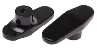 267-0831 RS PRO Black 1-Arm Clamping Knob, M8, Threaded Hole