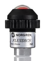 5vs-412-800 Norgren Green, Red Panel Mounting Visual Indicator, 8.6bar, G 1/8 inlet port, 30mm mount hole