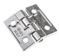 428601 Elesa Stainless Steel Butt Hinge, Screw Fixing, 50mm x 50mm x 6mm