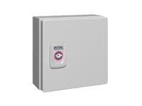 1551000 Rittal KX Series Sheet Steel Wall Box, IP66, 150 mm x 150 mm x 80mm
