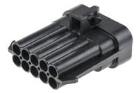12045808 Delphi, Metri-Pack 150 Automotive Connector Plug Black Cable Mount 10 Way, Crimp Termination