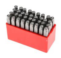 875-4770 RS PRO 4mm x 36 Piece Engraving Letter Punch Set, (27 Pieces x Capital A → Z English Letter Dot Steel Stamp, 9