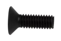 281-439 RS PRO Black, Self-Colour Steel Hex Socket Countersunk Screw, DIN 7991, M4 x 12mm