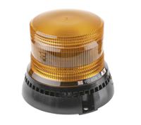907-6056 RS PRO Amber Flashing Beacon, 10 → 30 V dc, Surface Mount, Wall Mount, LED Bulb, IP56