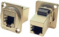 203-5595 RS PRO Single-Port RJ45 Feedthrough Connector, Cat5e, Shielded