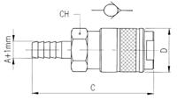 176-1914 RS PRO Nickel Plated Brass Male Quick Air Coupling, 10mm Hose Barb