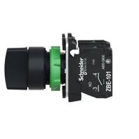 xb5ad53 3 positions 45° Rotary Switch, 600 V ac/dc, 6 A ac, 550 mA dc, Handle, Spring Return