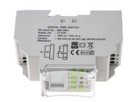 896-6891 RS PRO Digital DIN Rail Time Switch 12 V dc, 1-Channel