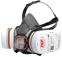 bht0b3-0l5-n00 JSP PressToCheck Series Half-Type Mask Respirator, Size Medium, Hypoallergenic