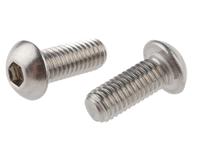 232-8344 RS PRO Stainless Steel Hex Socket Button Screw, ISO 7380, M8 x 20mm
