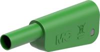 662023-25 Staubli Green Plug Test Plug, Solder Termination, 32A, 1kV, Gold Plating