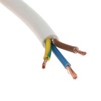775-6132 RS PRO 3183Y 1.5 mm² 3 Core Power Cable, H05VV-F, White PVC, 100m