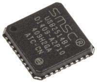 usb2514bi-aezg Microchip USB2514BI-AEZG, USB Controller, 480Mbps, USB 2.0, 3.3 V, 36-Pin QFN