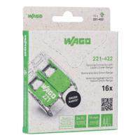 221-422995-016 WAGO, 221 Wire Splice Splice Connector, Clear Insulation 4 mm²