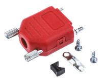 mhdppk9-r-k MH Connectors MHDPPK-SLIM Series Polyamide D Sub Backshell, 9 Way, Strain Relief