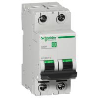 m9f14206 Schneider Electric Multi 9 C60H MCB, 2P, 6A Curve C, 10 kA Breaking Capacity