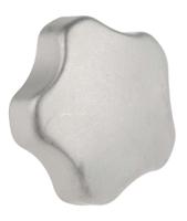478-624 RS PRO Silver Multiple Lobes Clamping Knob, M10, Threaded Hole