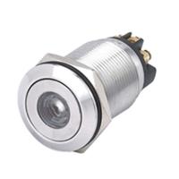 248-9145 RS PRO Illuminated Push Button Switch, Latching, Panel Mount, 19.2mm Cutout, DPST, Red LED, 250V ac, IP65