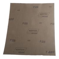 63642532995 Norton T489 P320 Grit Very Fine Sanding Sheet, 280mm x 230mm