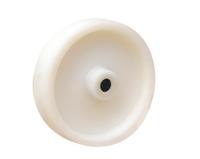 87-410-100r12 Guitel Hervieu White Polypropylene Impact Resistant Trolley Wheel, 150kg