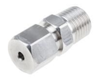 123-5569 RS PRO 1/4 NPT Compression Fitting for Use with Thermocouple or PRT Probe, 1/8in Probe, RoHS Compliant Standard