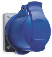 2cma193252r1000 Amphenol Industrial, 2CMA1 IP44 Blue Panel Mount 3P+E Industrial Power Socket, Rated At 32A, 250 V